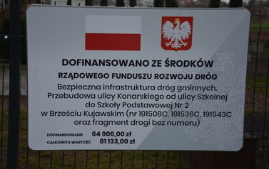 Zakończono przebudowę ulicy Konarskiego w Brześciu Kujawskim ! 1