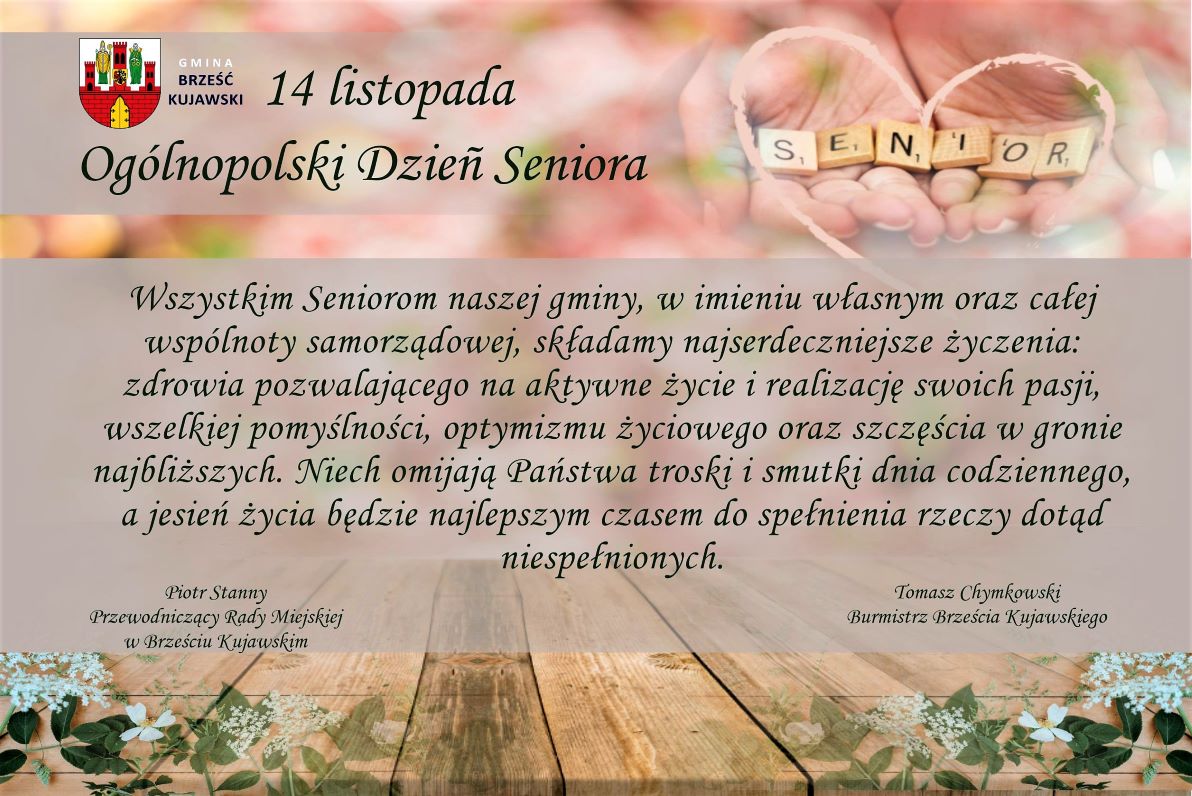 Życzenia z okazji Dnia Seniora