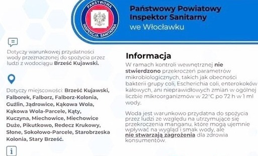 Zdjęcie do Komunikat o jakości wody