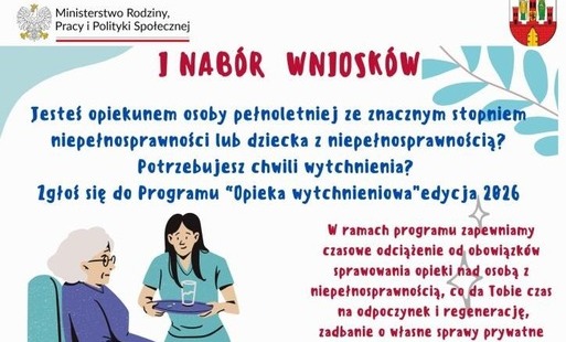 Zdjęcie do I nab&oacute;r wniosk&oacute;w do Programu &bdquo;Opieka wytchnieniowa&rdquo; &ndash; edycja 2026