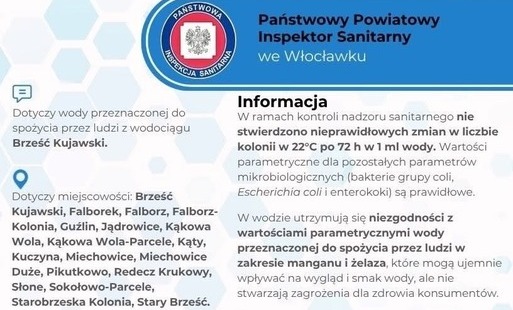 Zdjęcie do Komunikat o jakości wody