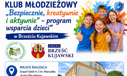 Zdjęcie do PROJEKT KLUB MŁODZIEŻOWY &bdquo;BEZPIECZNIE, KREATYWNIE I AKTYWNIE &ndash; PROGRAM WSPARCIA DZIECI&rdquo;
